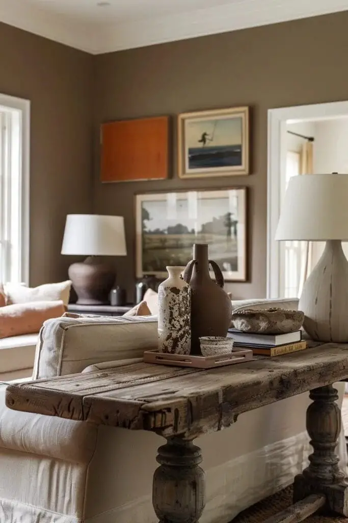 Reclaimed Wood Console Table