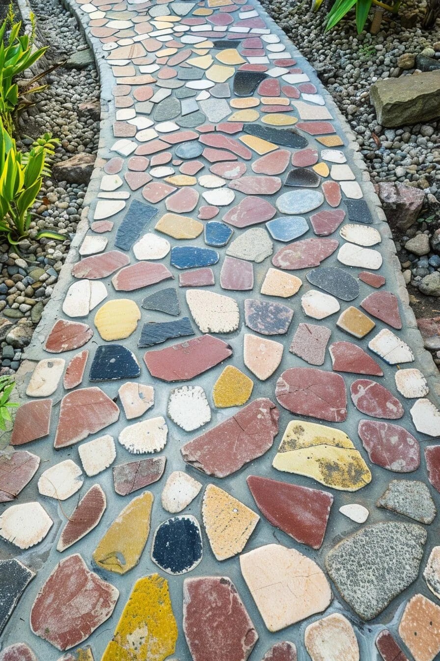 Stone Mosaic Path