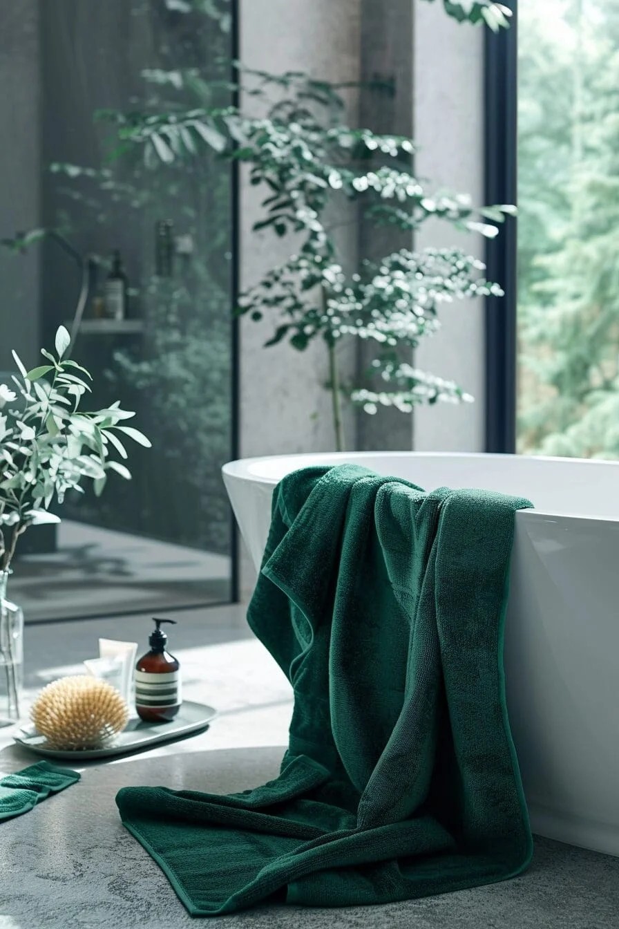 Jade Green Towels