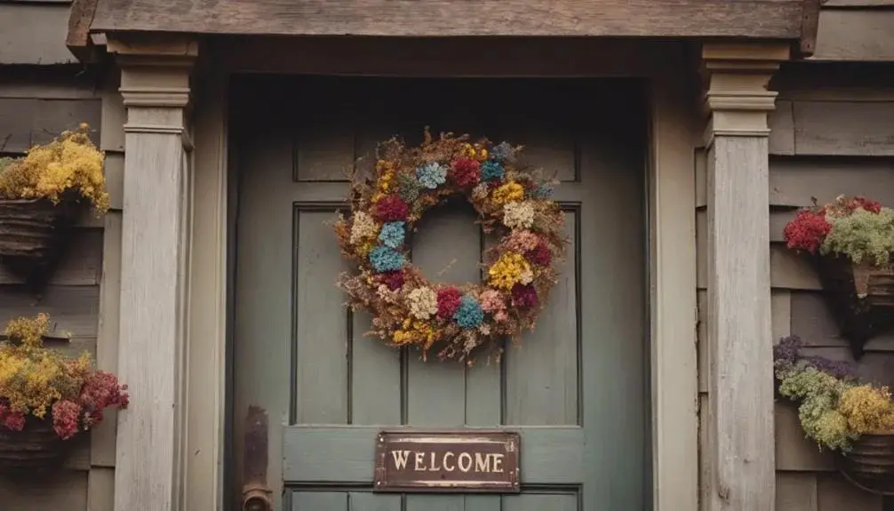 Vintage Front Door Décor