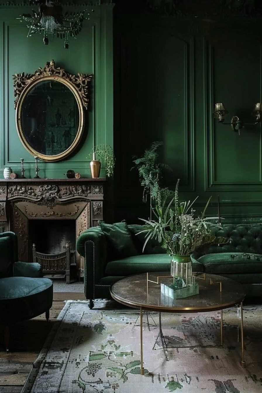 Green and Gold Decor