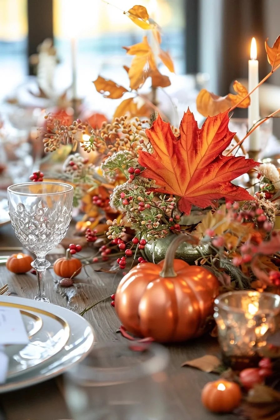 Fall-Inspired Bedroom Table Centerpieces