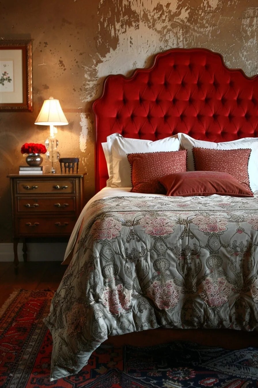 Brick Red Headboard