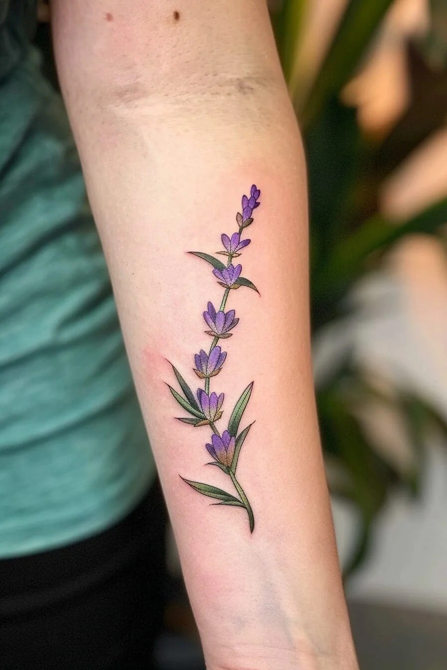 Inspirational Lavender Tattoo