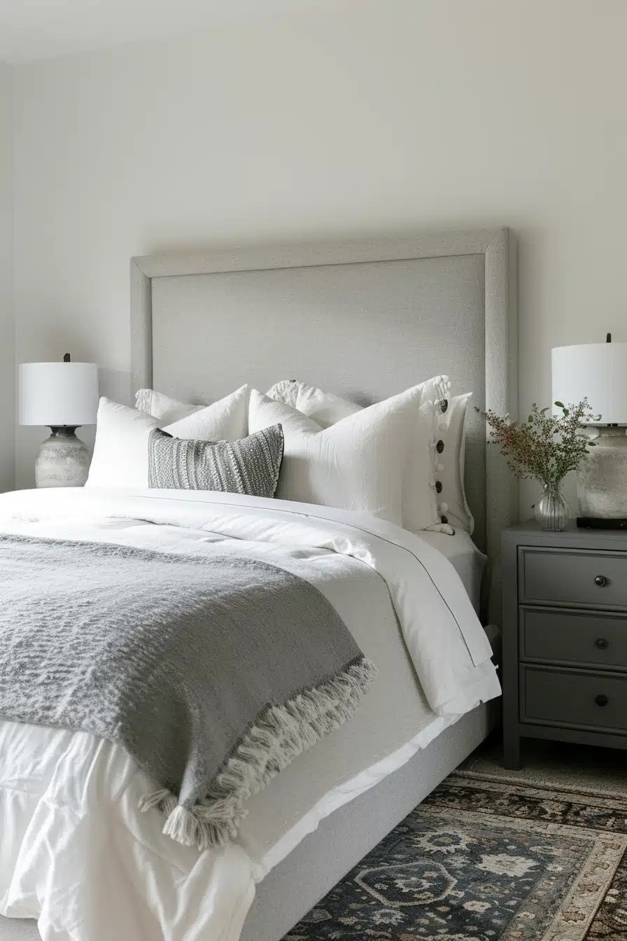 Simple Grey Headboard