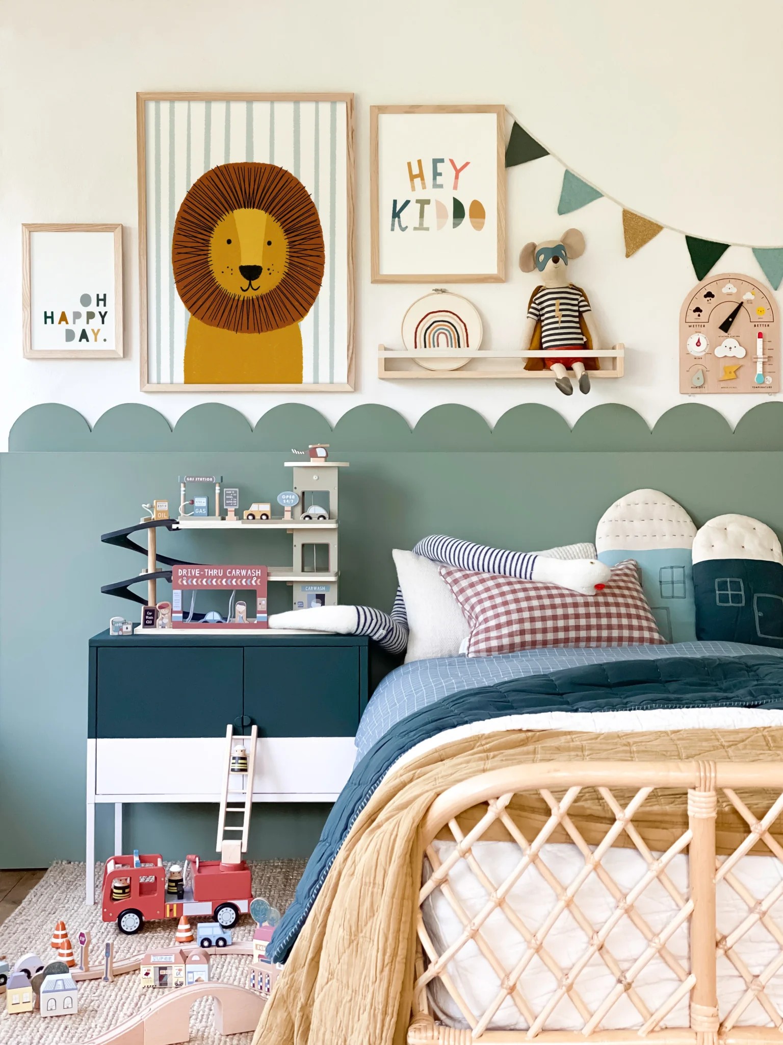 Add a Colorful DIY Bedframe