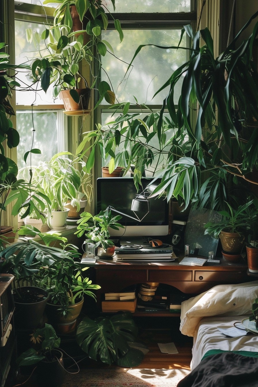 Overflowing Indoor Plants