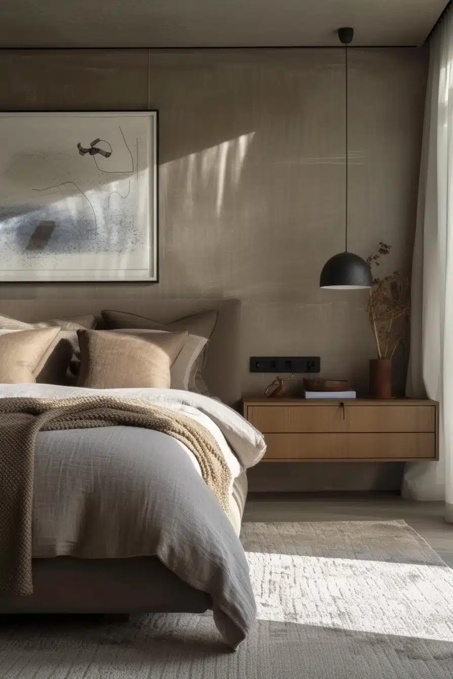 Sleek Grey Headboard