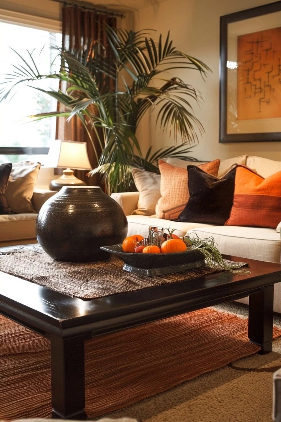 Pops of Orange Decor