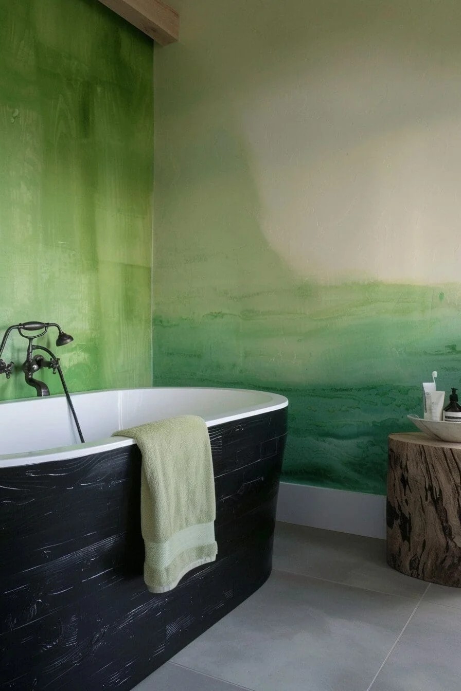 Green Ombre Walls