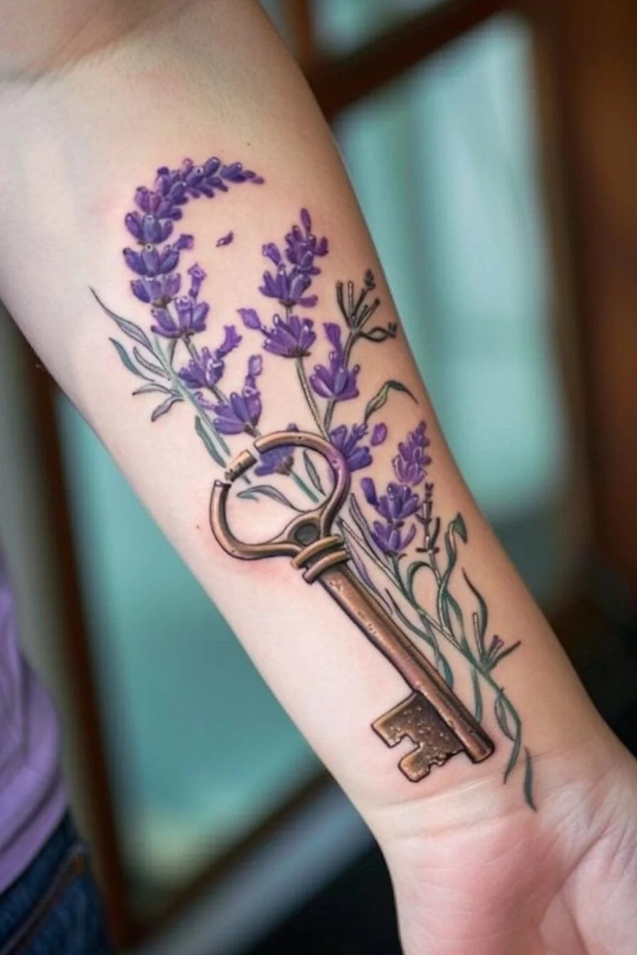 Lavender with a Key or Lock