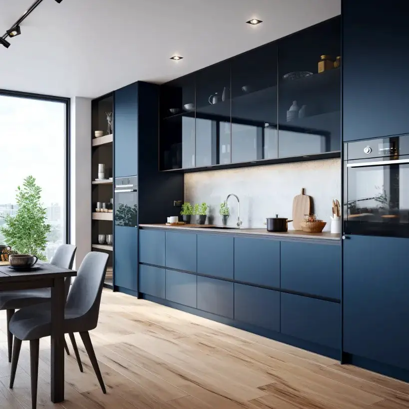 Rich Blue Cabinetry