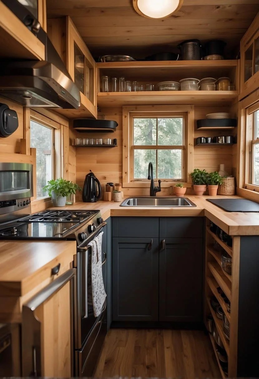 Opt for a Tiny-House Kitchen with Hidden Storage