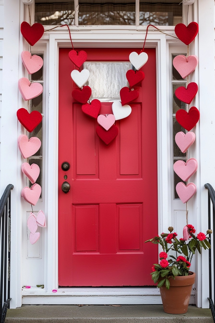 Heartfelt Felt Door Garland