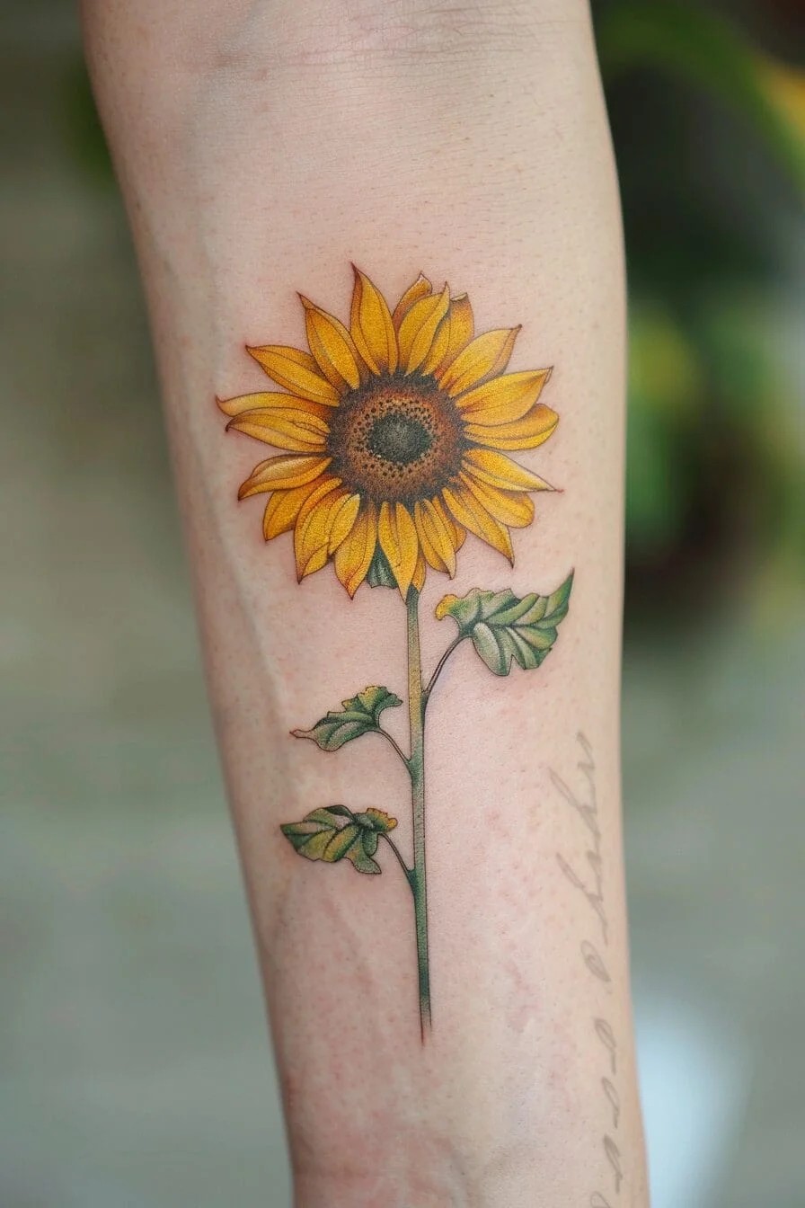 Sunflower Tattoo