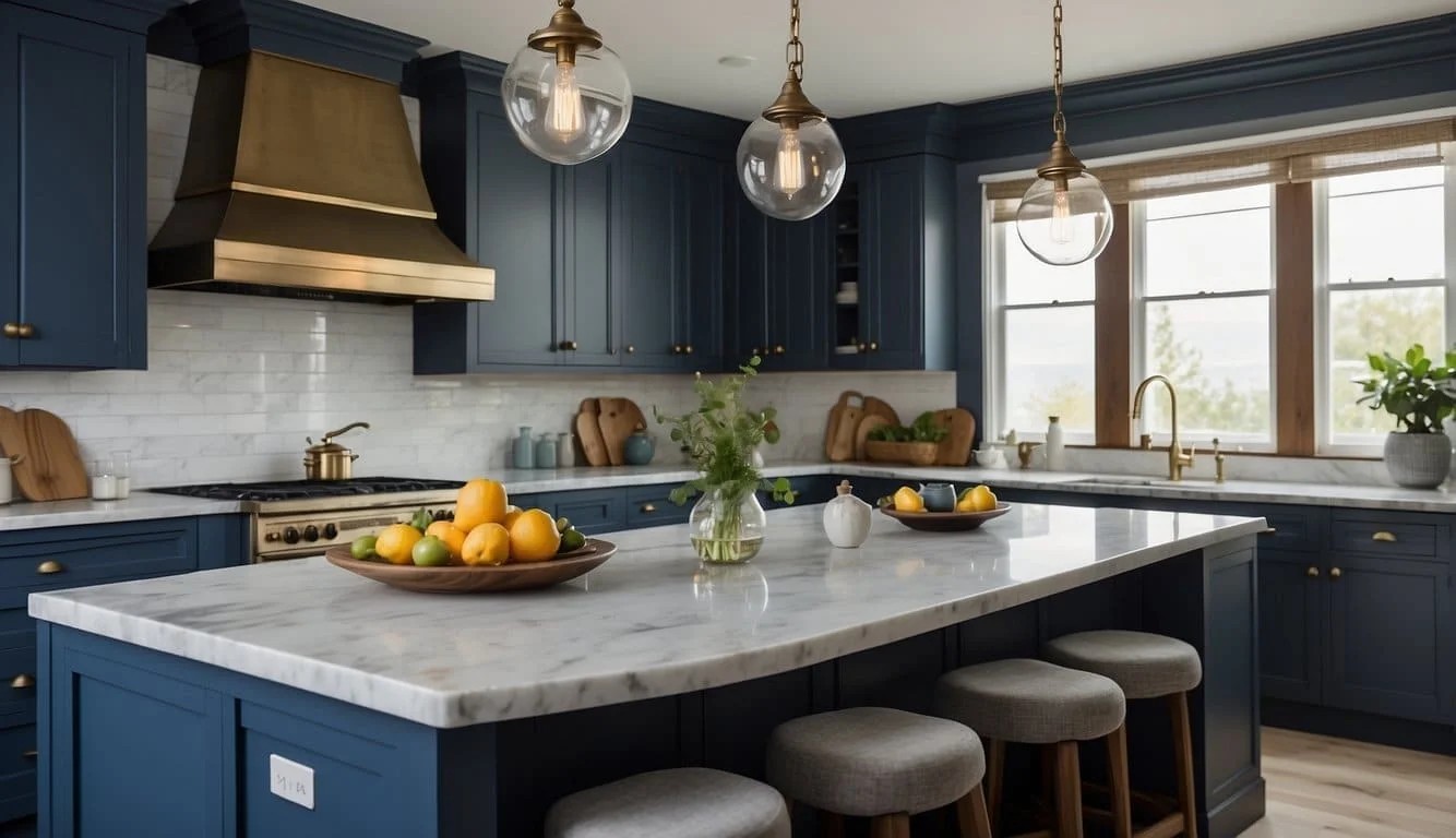 Classic Blue Kitchen Islands