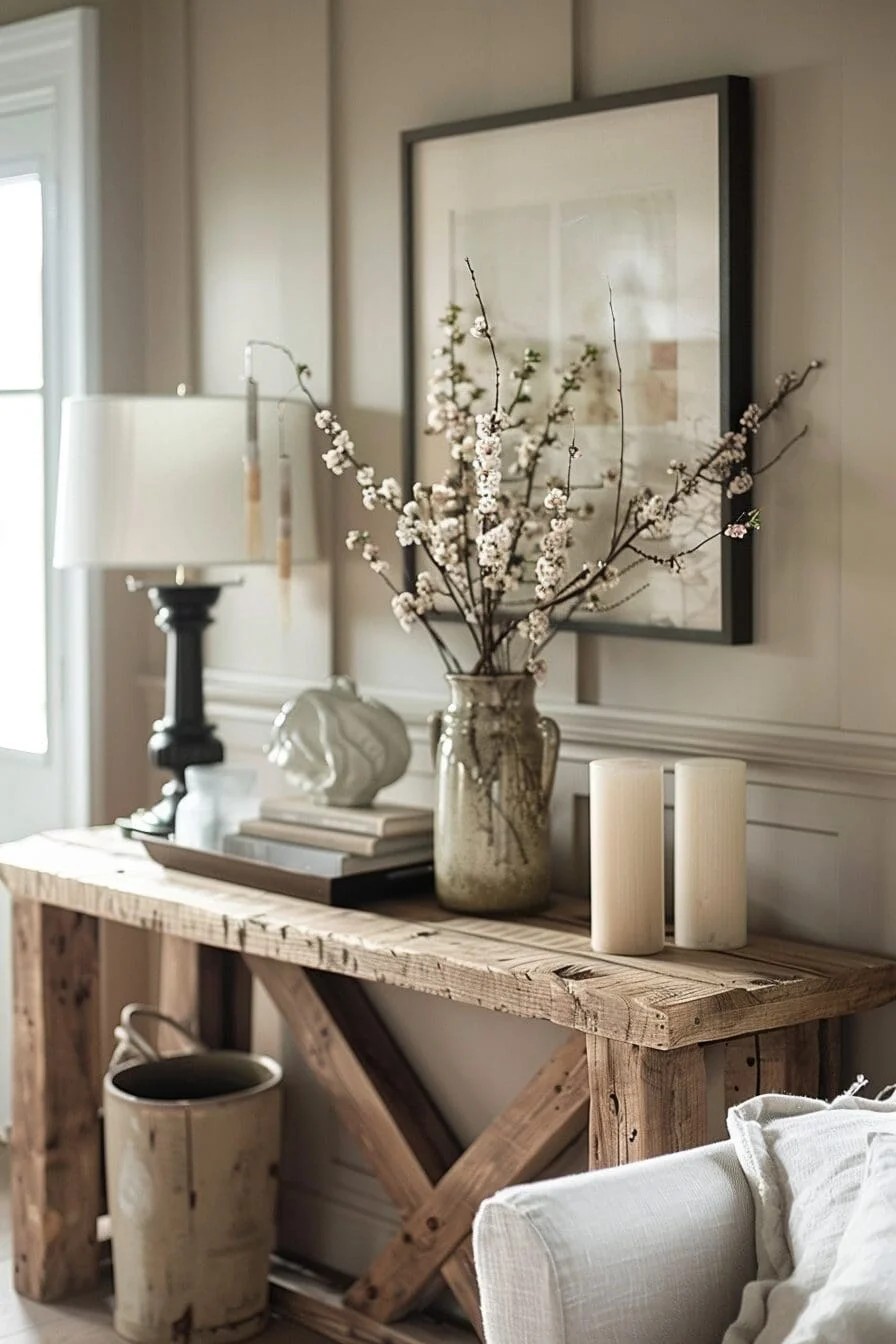 Reclaimed Wood Console Table