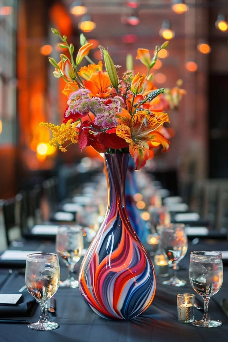 Modern Painted Vase