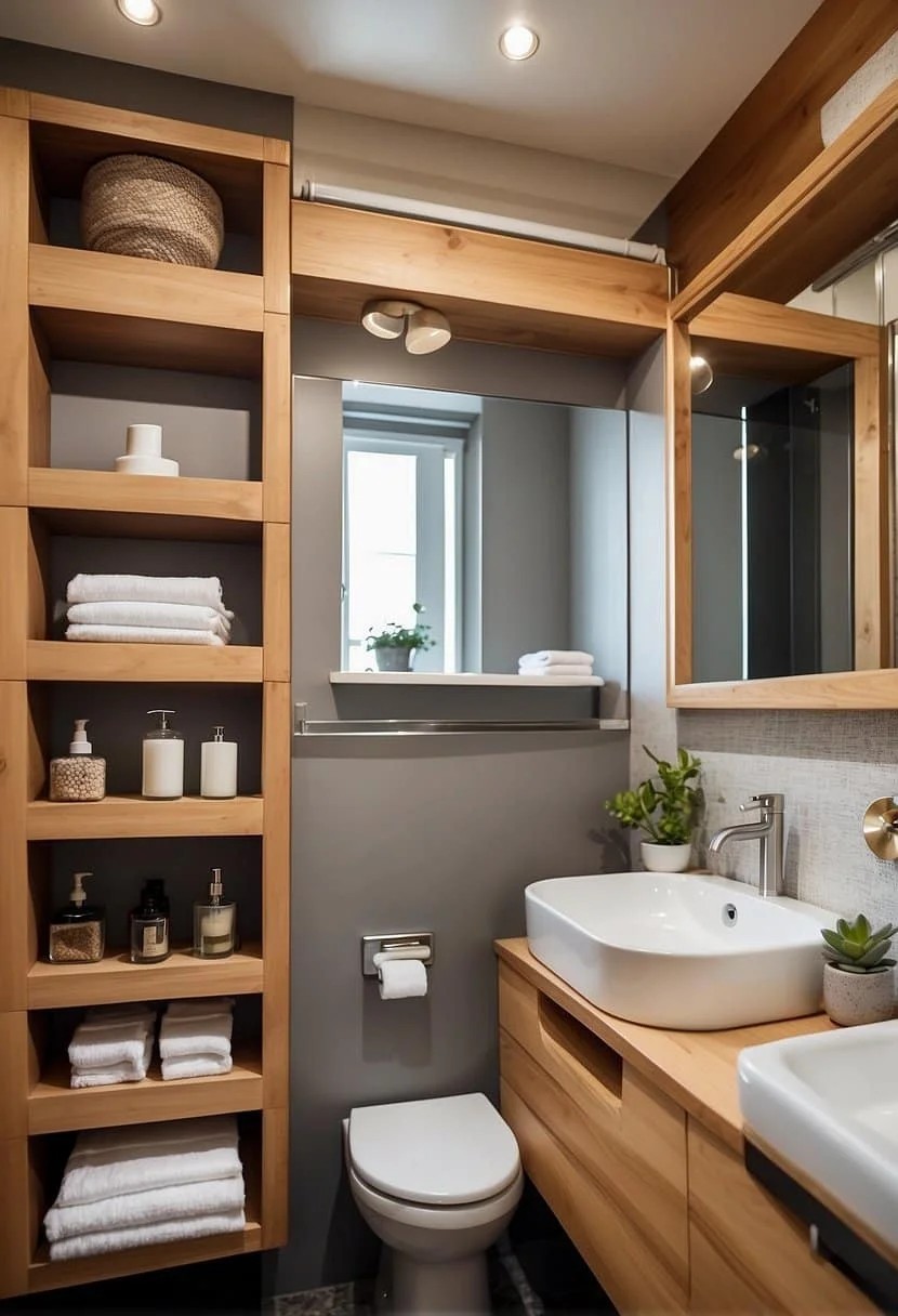 Optimize Tiny-House Bathroom Space with Smart Storage