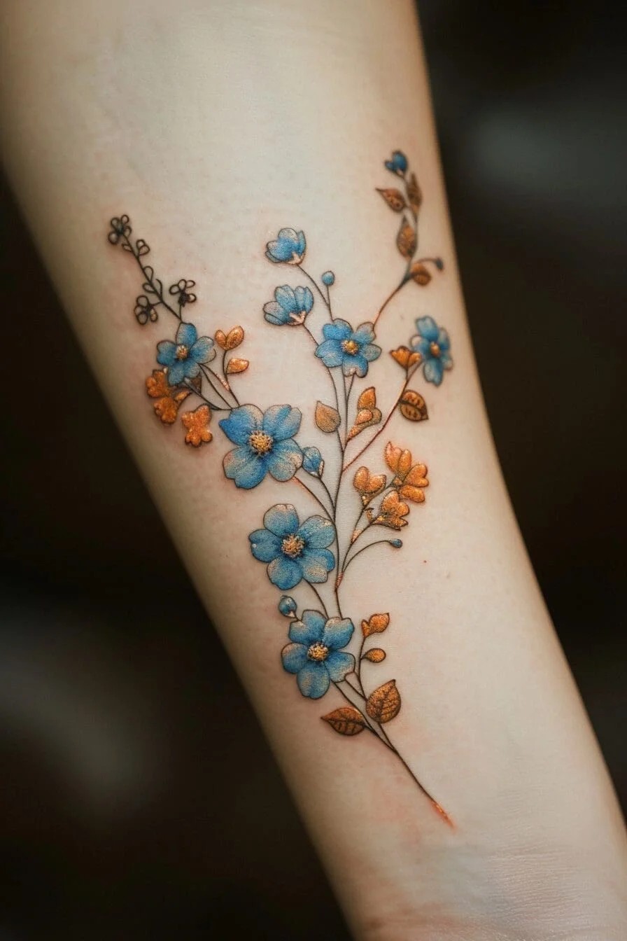 Forget-Me-Not Tattoo