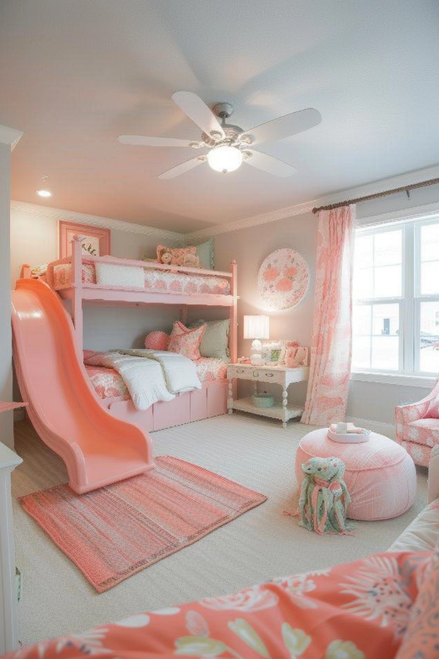 Toddler Girl Bedroom With Slide