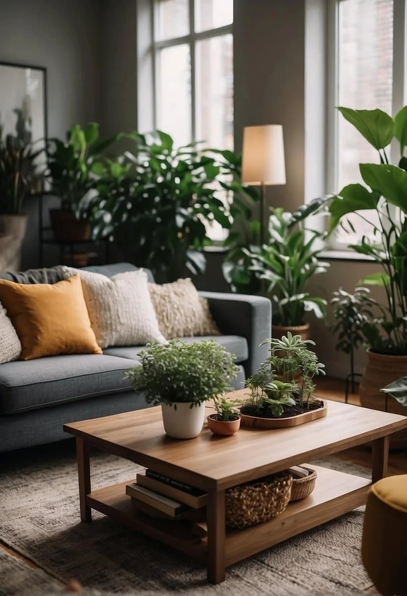 Incorporate Plants for a Fresh Look in Your Small Living Room