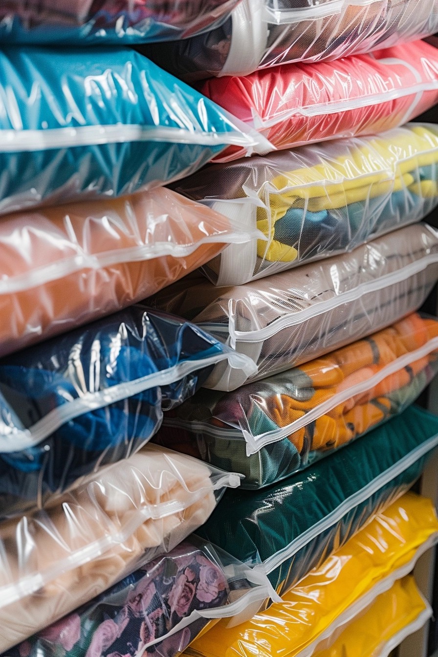 Vacuum-Sealed Bags for Bulky Clothing