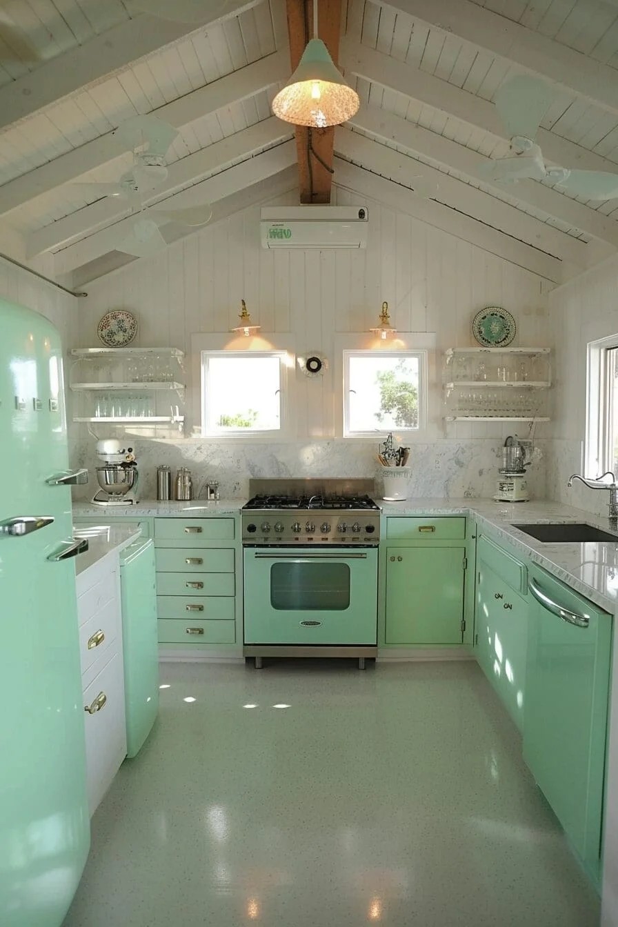 Mint Green Appliances