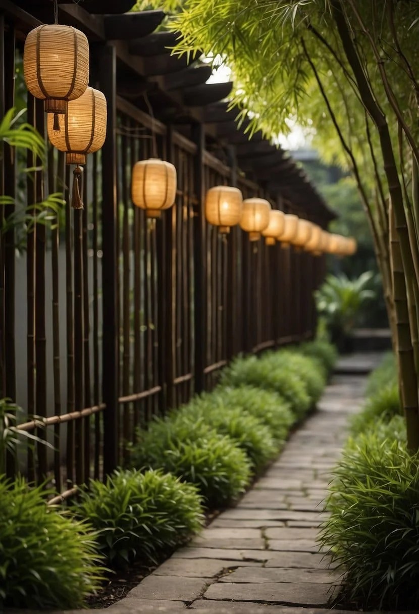 Asian Inspired Bamboo Lanterns