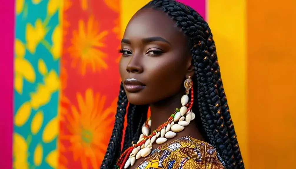 Fulani Braids with Cowrie Shells